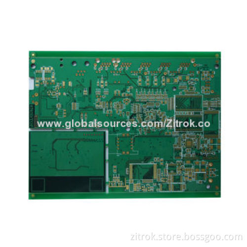6-layer Immersion Gold Tablet PCB in China, Lead-free HASL, Green Soldermask Surface FinishNew